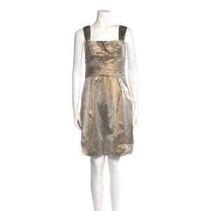 DVF Diane Von Furstenberg Treenie Metallic Cocktail Dress